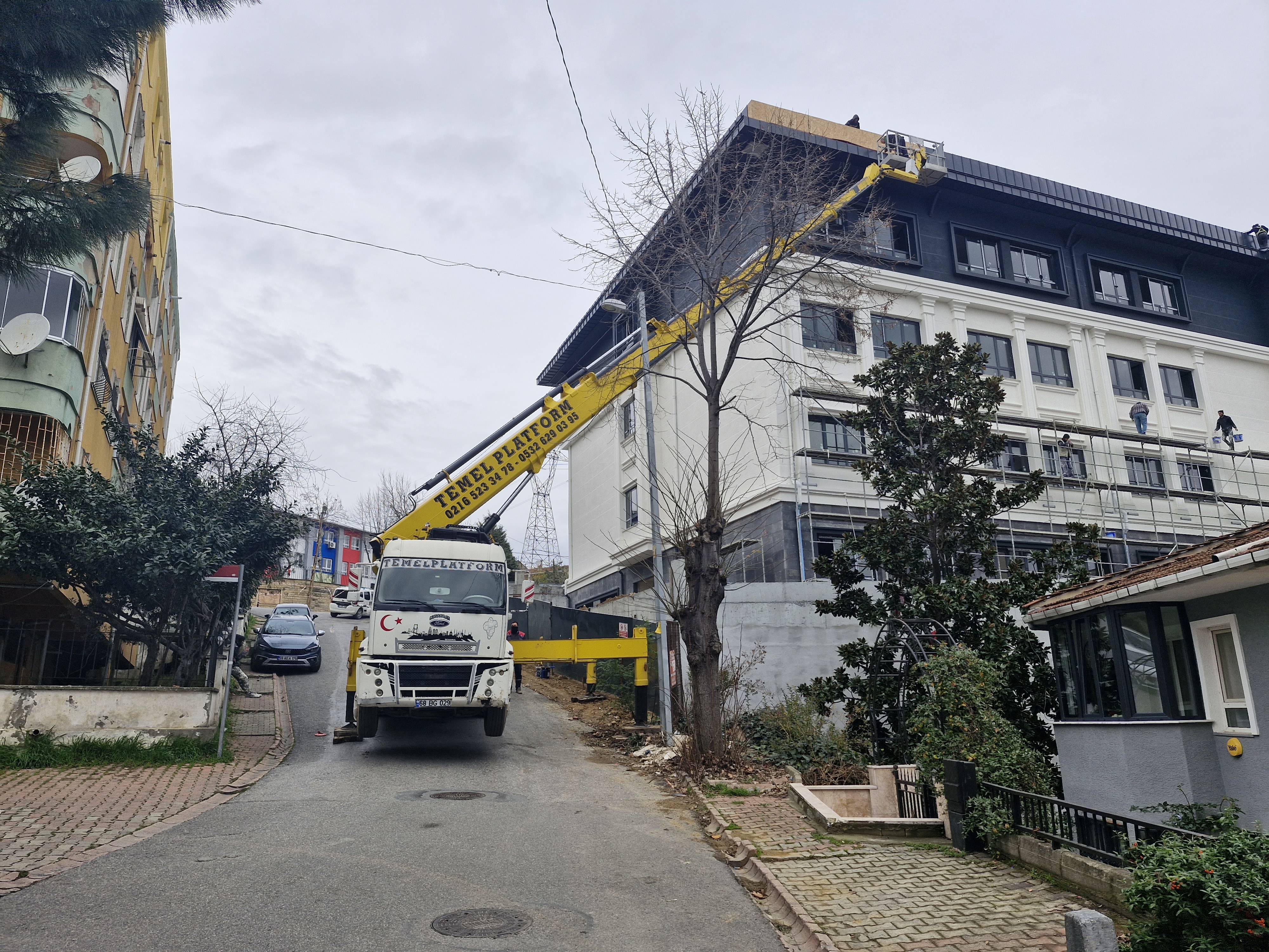 Ünalan kiralık sepetli vinç
